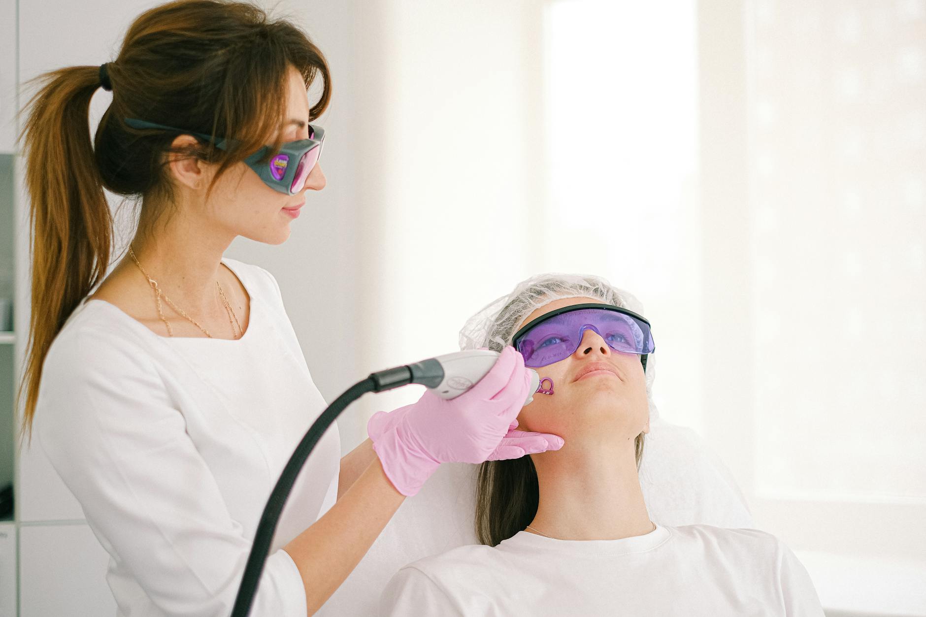 Prima del trattamento &middot; Lifting medio del viso